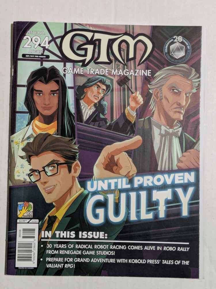 Game Trade Magazine GTM – Issue #294 – August – Until Proven Guilty