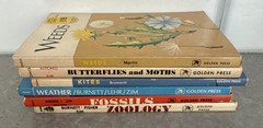 Lot of 6 1950’s/60’s Golden Nature Guide Vintage Children’s Science PB Books MCM