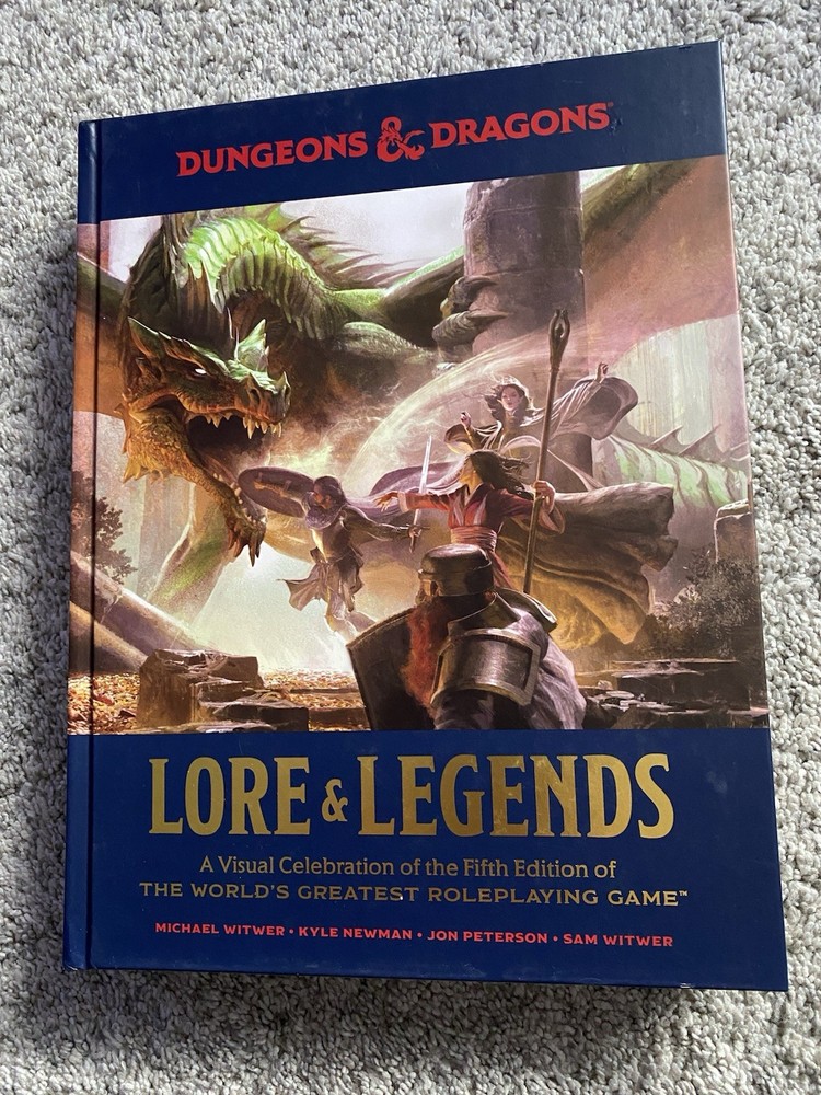 Dungeons and Dragons Lore and Legends A Visual Celebration Coffee Table Book 12”