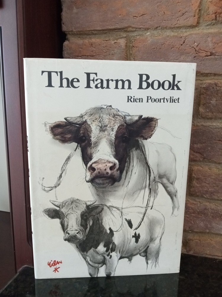 The Farm Book by Rien Poortvliet 1980 – 216 Color Illustrations –HC w/DJ VG Cond