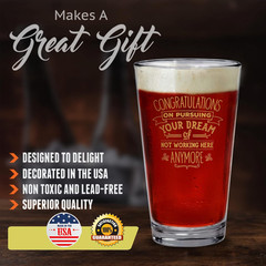 Farewell Gifts for Coworkers – Congratulations on Pursuing Your Dream – 16 Oz Be