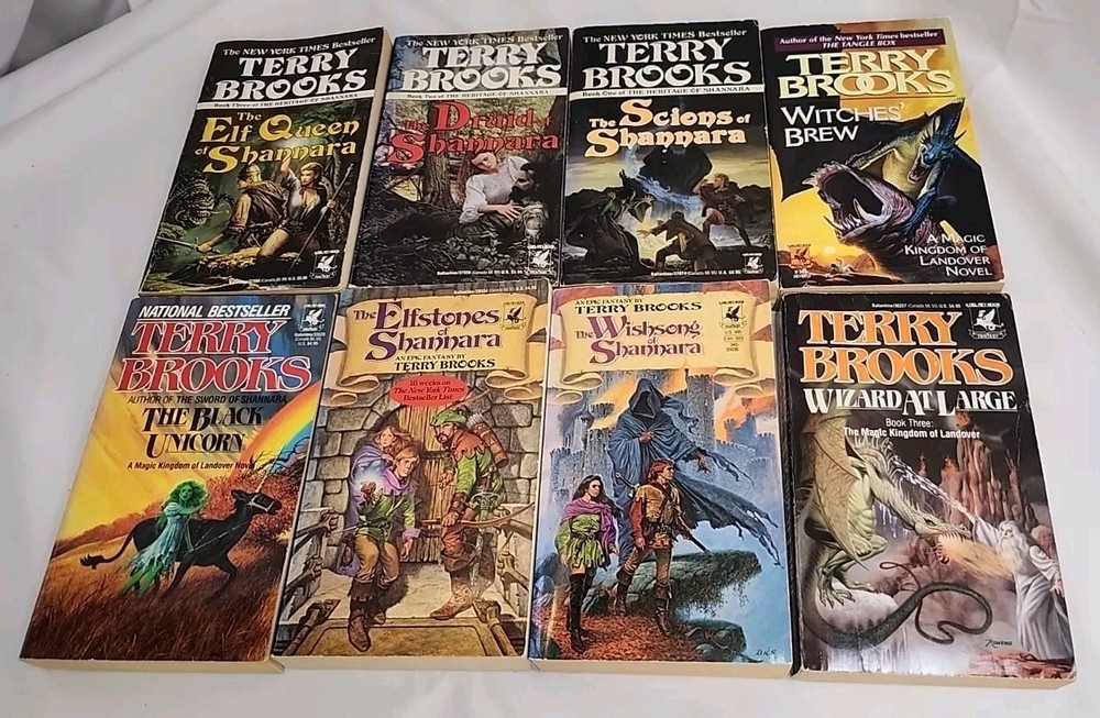 8 Terry Brooks Book Lot Shannara Series in Good/Great Condition FREE SHIPPING