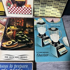 9 Vtg Cookbook Lot Pamphlets 1930s-1960s – Desserts Seafood Sunday Night Supper