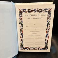 Holy Bible: Catholic Wedding Edition – Luxury Premium Fireside Bonded Leather