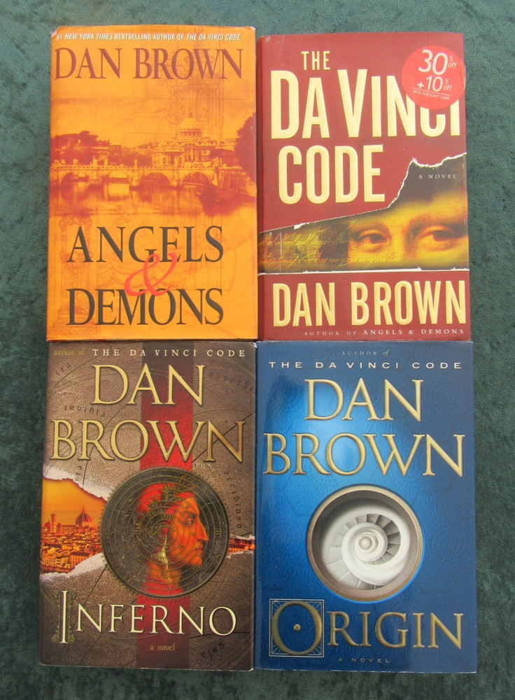 LOT 4 HCDJ ROBERT LANGDON SERIES BY DAN BROWN: DA VINCI CODE; INFERNO; ORIGIN +