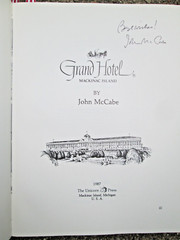 Grand Hotel Mackinac Island SIGNED John McCabe HC/DJ LN 1990 2nd Edition