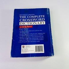 The Complete Crossword Dictionary LARGE PRINT Fourth 4th Edition 9781488934469