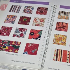 Dating Fabrics A Color Guide 1800-1960 Eileen Jahnke Trestain Spiral HC Book