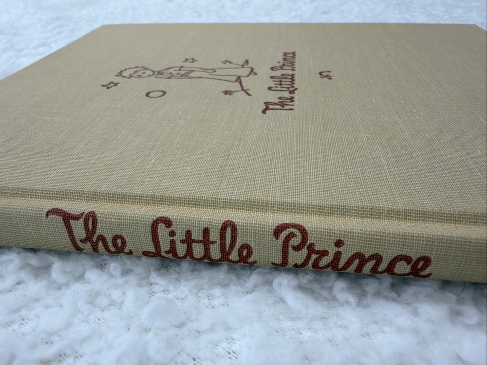 Vintage The Little Prince Harcourt Hardcover Illustrated Classic Book English Ed