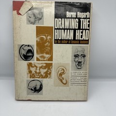 Drawing the Human Head Burne Hogarth 300 Illustration Hardcover Dust Jacket ‘77