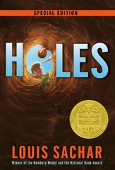 Holes Anniversary Edition Paperback Novel by Louis Sachar for Ages 10 and Up