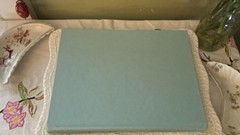 Hardcover Book Inside Bridgerton by Shonda Rhimes and Betsy Beers Blue tablebook