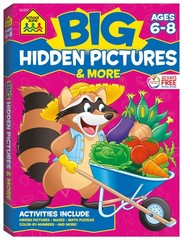 School Zone Big Hidden Pictures & More Workbook: 320 Pages, 1st Grade, 2nd G…