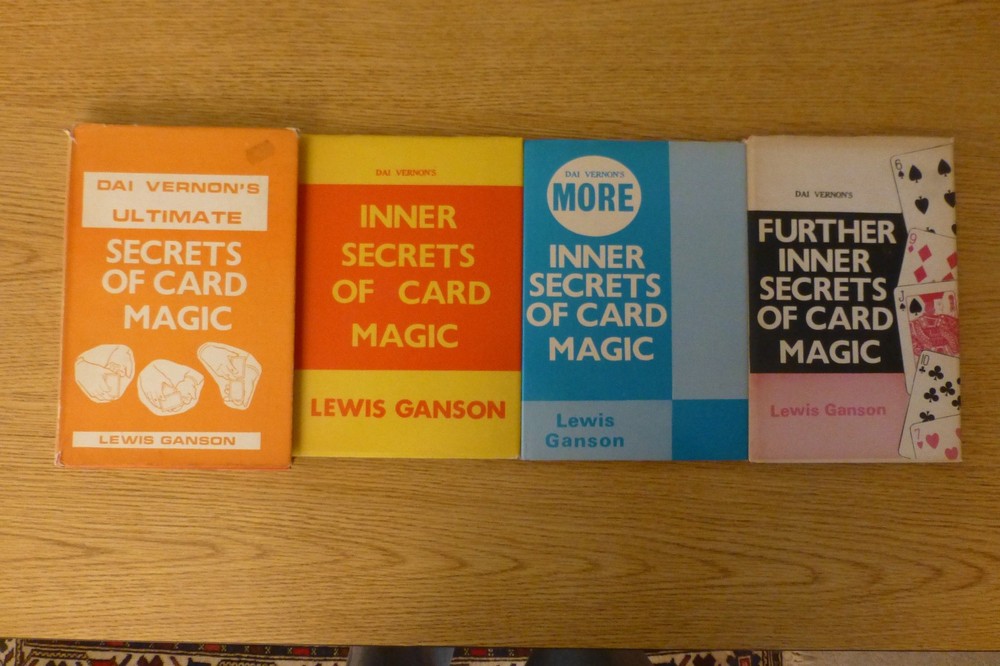 Dai Vernon, Secrets of Card Magic, Lewis Ganson, 4 different hardcovers