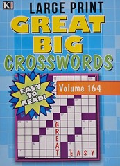Kappa Large Print Great Big Crosswords Puzzle Books, 24 Different Volumes U-PICK