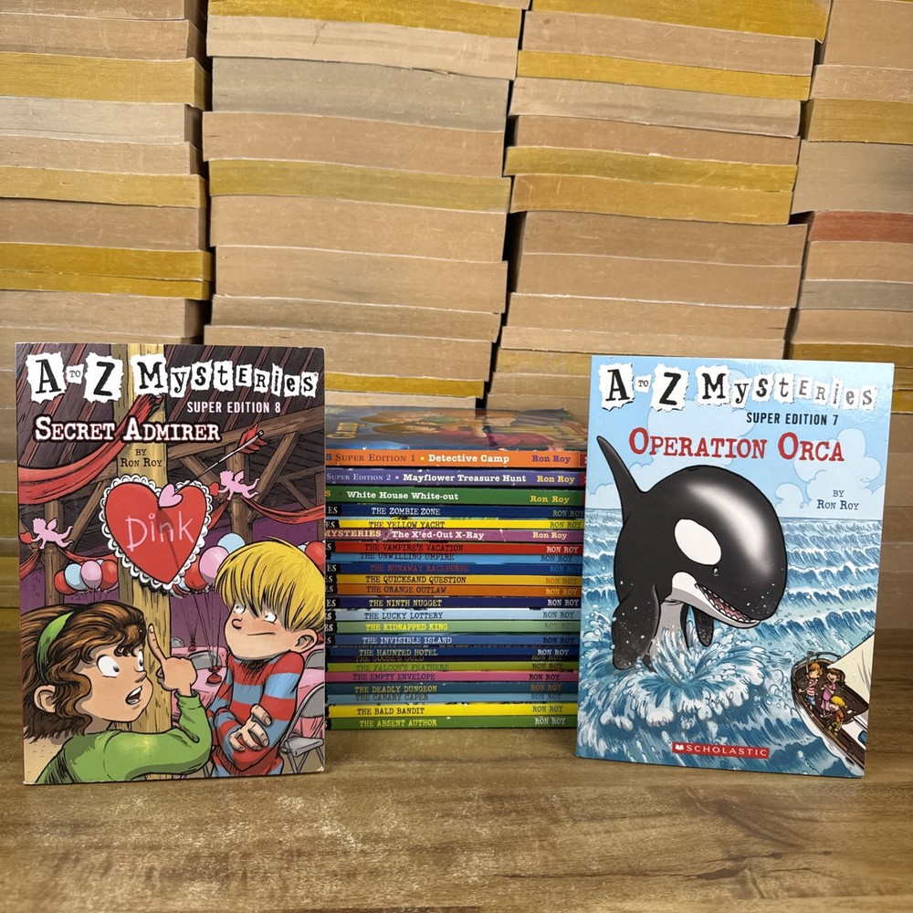 LOT OF 25 A TO Z MYSTERIES CHAPTER BOOKS Mixed Lot AGES 6-9 Paperback
