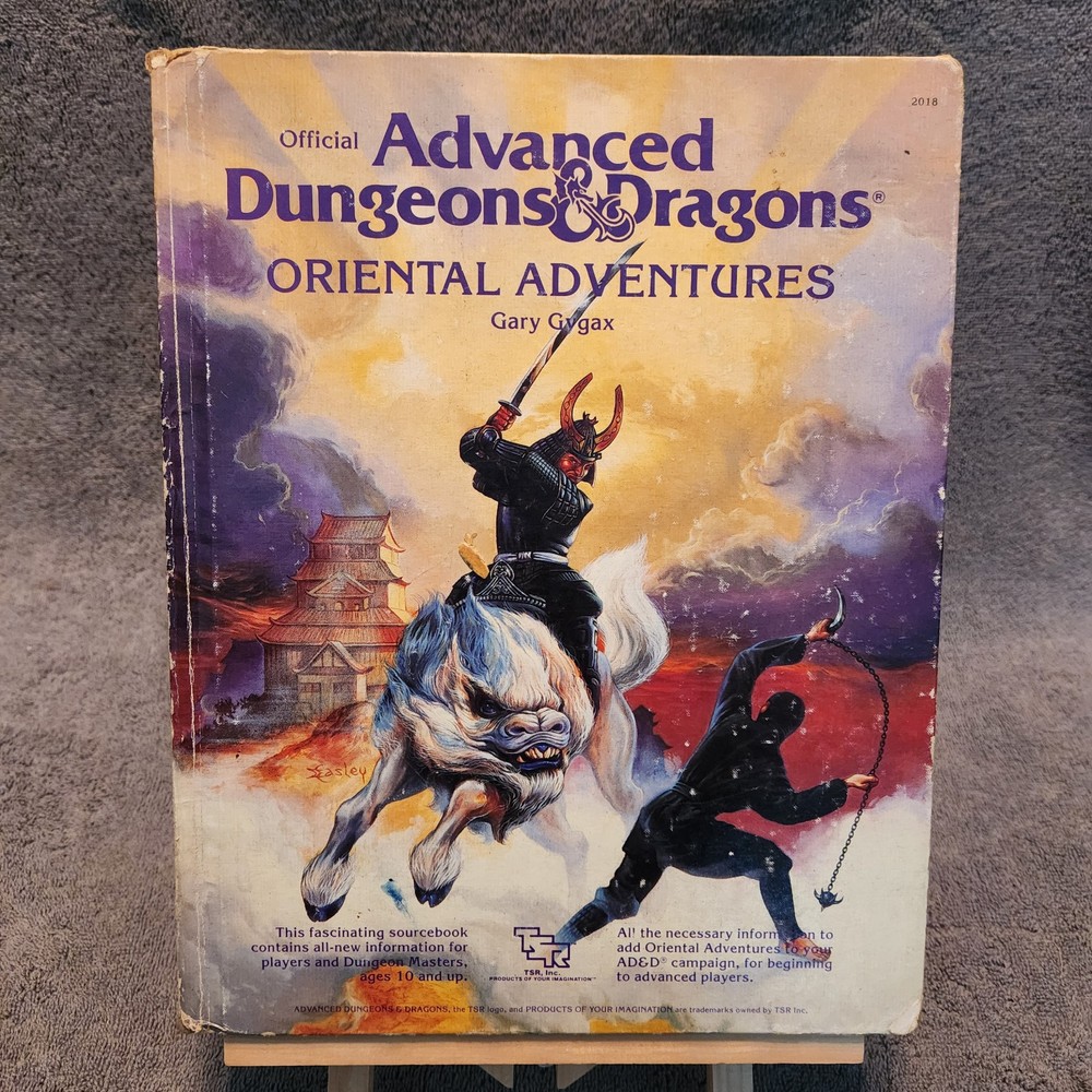 Oriental Adventures AD&D #2018 Advanced Dungeons and Dragons 1985 TSR Hardcover