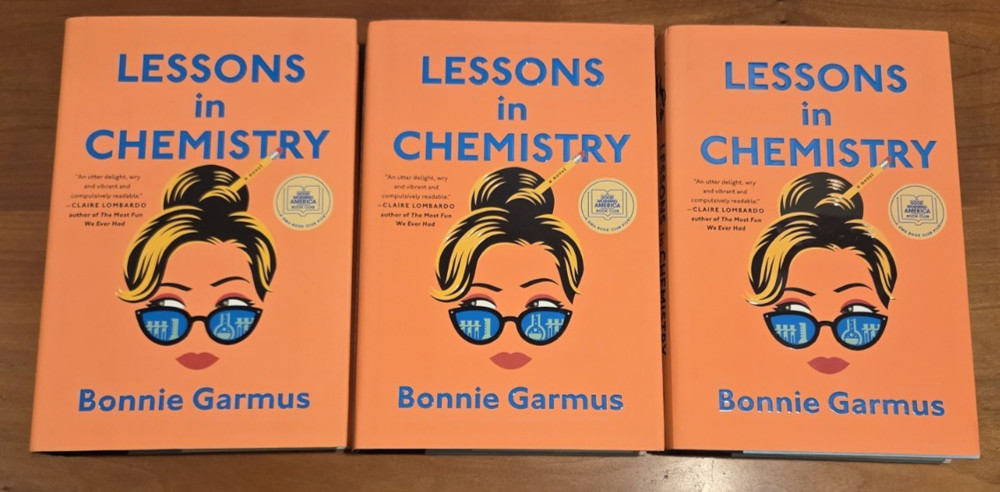 Lot of 3 copies Lessons in Chemistry – Bonnie Garmus 1st edition/1st printing HC