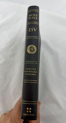 2007 ESV Thinline Bible, Red Letter (Premium Bonded Leather, Black) Crossway