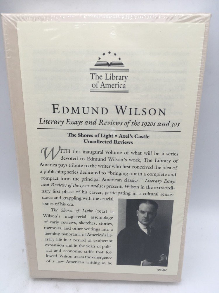 SEALED Edmund Wilson Literary Essays & Reviews 1920s-30s Library of America