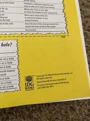 Golf For Dummies 1996 Book Pressing Vintage 332 Pages Golfer Collectable PGA