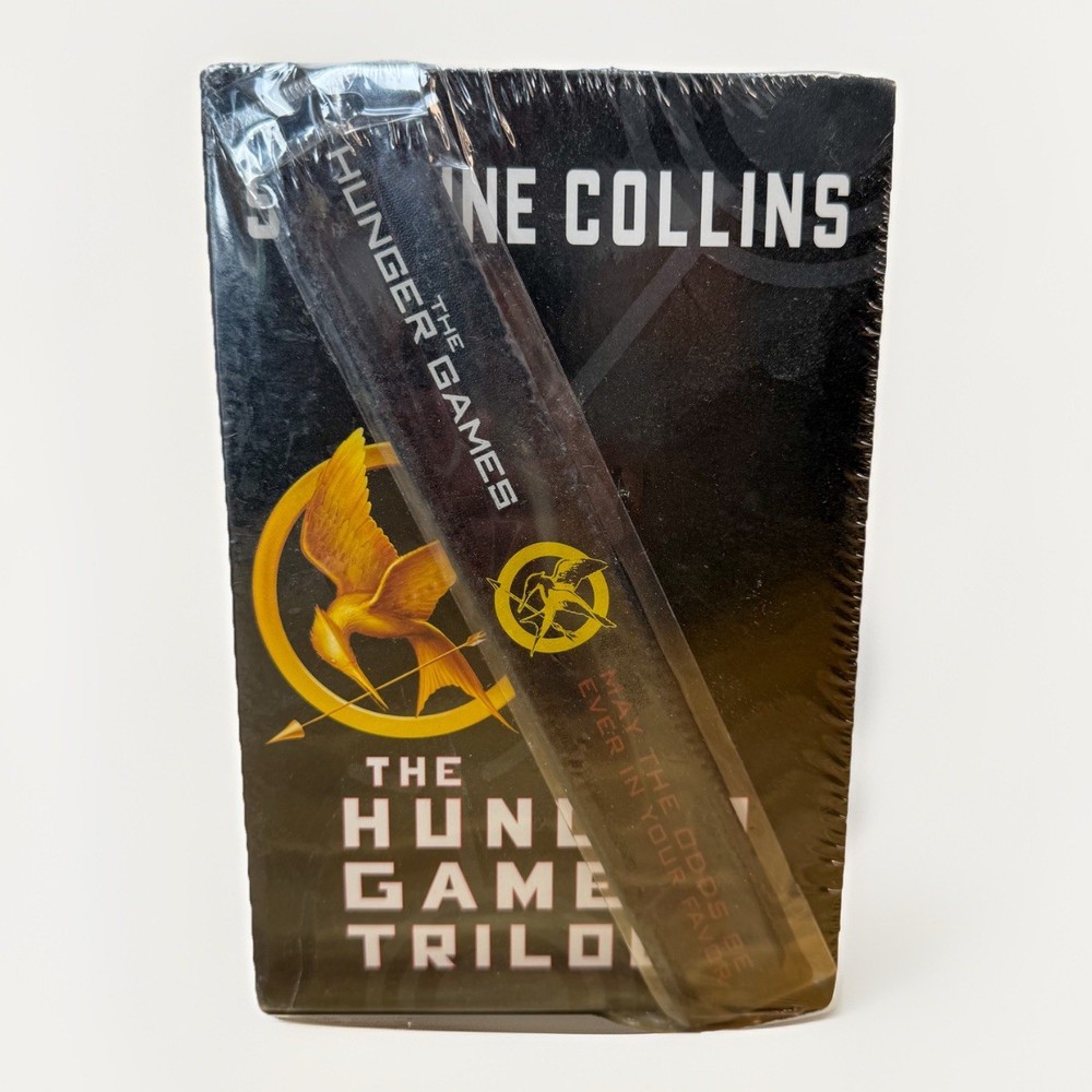 Hunger Games Trilogy Box Set By Suzanne Collins |Scholastic Edition & Bookmark