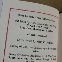 Greek Orthodox The Divine Liturgy of St John Chrysostom 1985 Hardcover 3rd Ed.
