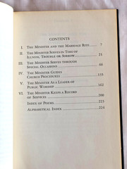 Ministers Service Manual Samuel Ward Hutton 1975 7TH PRINT HB