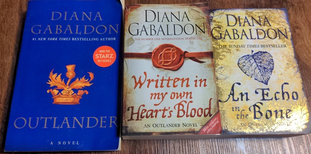 Lot of 3 Outlander Series Diana Gabaldon Paperbacks 1, 7, 8
