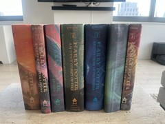 Harry Potter Complete Hardcover Book Set 1-7 J.K.Rowling Scholastic w/ Dust Jack