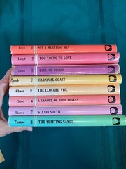 8-British Romance Hardcover Books Mills & Boon Retro Covers 4 Different Authors