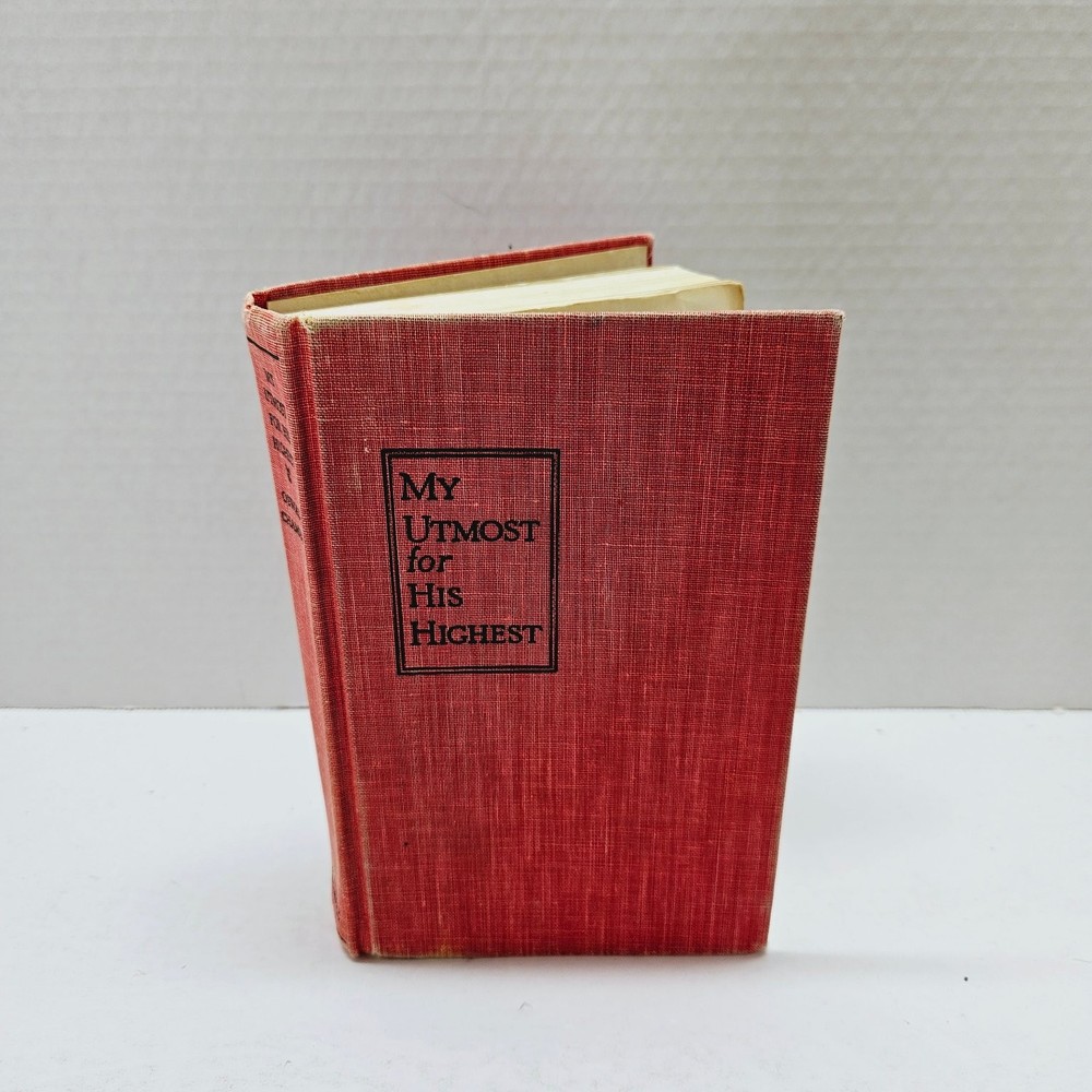 Vintage 1935 My Utmost for His Highest – Cloth Cover – Oswald Chambers Hardcover