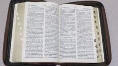 Holy Bible KJV Giant Print – Holman 1982 – bonded leather book – leather case