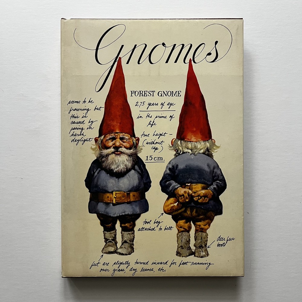 GNOMES Poortvliet Huygen 1977 First Edition HC DJ Illustrated Fantasy Abrams