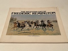 The Western Art Of Frederic Remington Baigell 1976 Damage Back Cover