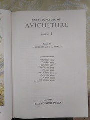 ENCYCLOPAEDIA OF AVICULTURE, (V. 1) By Abram Rutgers & K A Norris – Hardcover