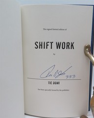 Tie Domi „Shift Work” SIGNED 1st edition HCDJ 2015 Canada