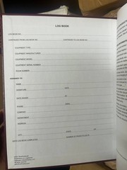 Maintenance Log Book Hardbound 120 Pages Industrial Equipment Record Journal