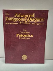 AD&D 2nd Ed: The Complete Psionics Handbook 2e