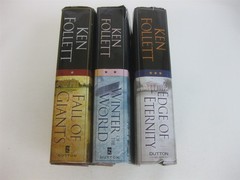Ken Follett Lot 3 HCs Century Trilogy Fall of Giants Winter World Edge Eternity