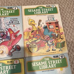 Vintage Sesame Street Library Books Set Vol 1–15 CTW Funk Wagnalls 1970s