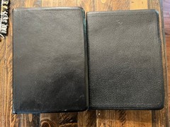 Matching Black Leather Scriptures 7-1/2” X 5-1/2” Clean Pages!