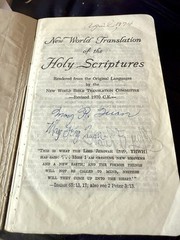 Vtg NEW WORLD TRANSLATION OF HOLY SCRIPTURES Watchtower Bible Tract Society PA