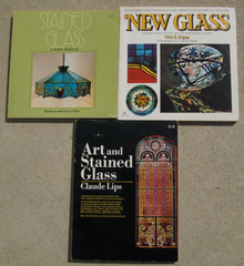 1970’s Lot of 3 Stained Glass Paperback Books Basic Manual/Art and Stained Glass