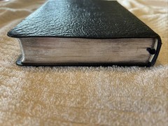 Holman Verse Reference Jewel 1972 Bible UK Print Blue Morocco Leather Red Letter
