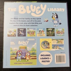 The Bluey Library 6 Books Box Set Brand New! Factory Sealed
