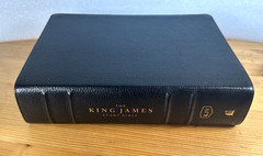 KJV Study Bible Black Genuine Leather Full Color Edition Indexed King James VG