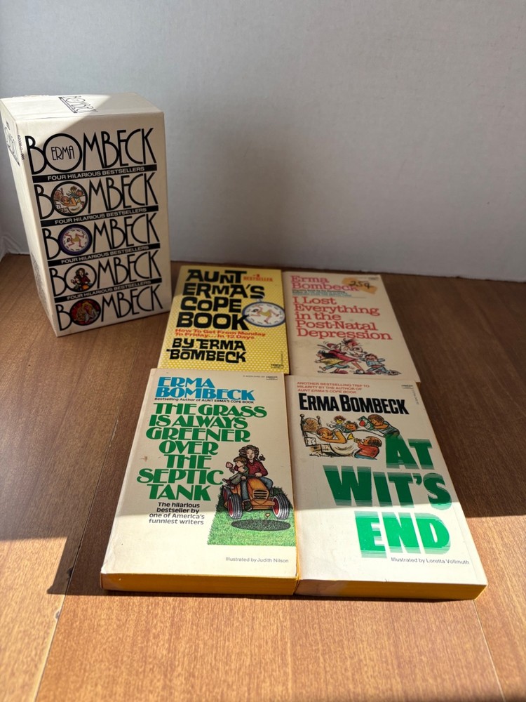 Erma Bombeck Lot of 4 Paperbacks Boxed Set (See photos for titles)