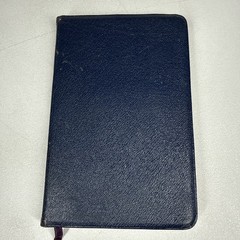 Bible Morocco Leather Compact Harper KJV DARK BLUE Thin