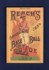 1894 REACH’S BASEBALL GUIDE | 1989 Horton P.C. | 164 pages ~ Scarce REPRINT!
